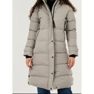 NWT Canada Weather Gear Puffer Parka Coat Women S Beige Insulated‎ Hooded Winter